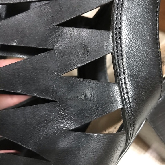 Vince Camuto Lace Up Cut Out Bootie Sandal - Picture 12 of 13